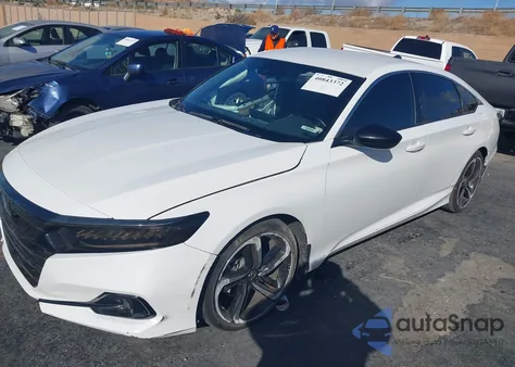2021 Honda Accord Sport из США, поврежденный, VIN 1HGCV1F37MA009138